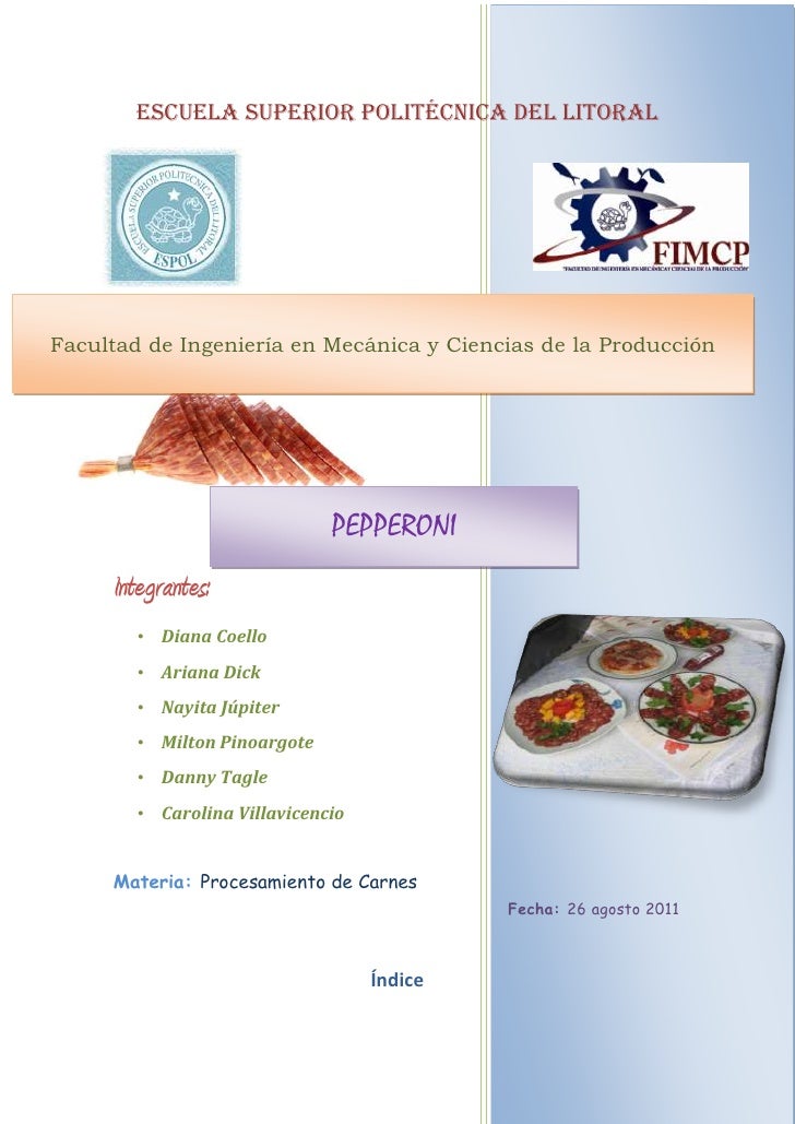 Elaboración de Pepperoni