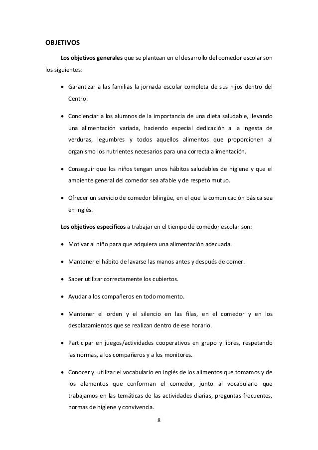 proyecto de comedor escolar proyecto comedor escolar 2013 2014 proyecto de comedor escolar proyecto comedor escolar 2013 2014