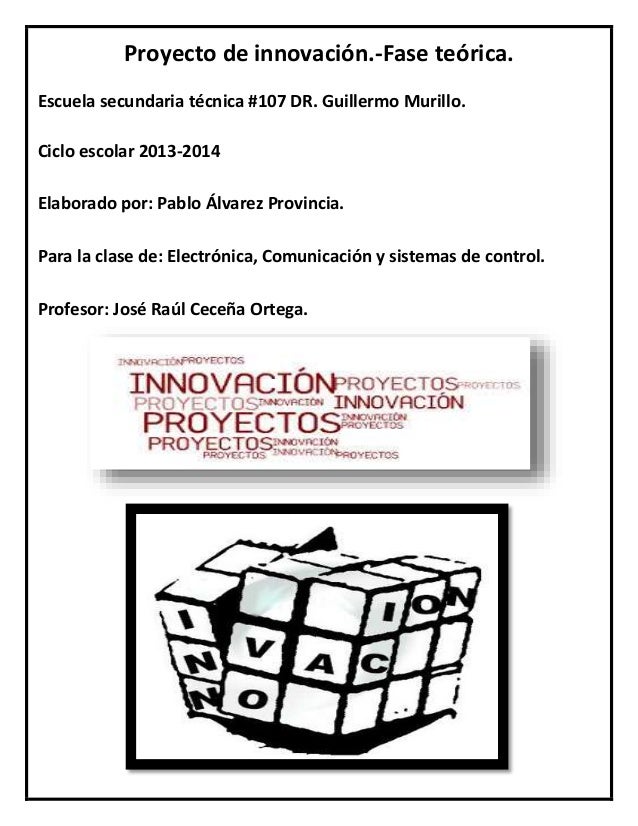 INNOVACION PROYECTO innovacion proyecto:
