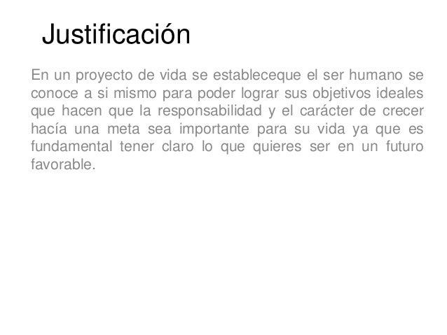 Proyecto de vida