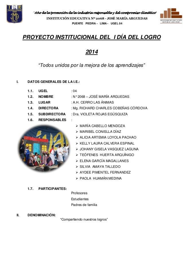 Proyecto i dia del logro Proyecto i dia del logro