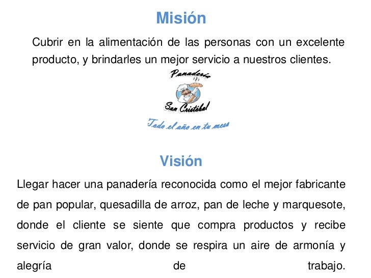 Proyecto Panaderia San Cristobal
