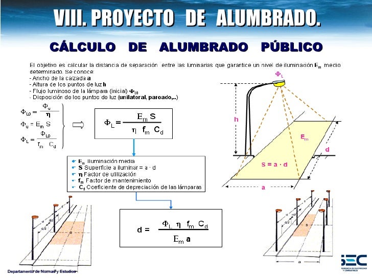 Proyecto reglamento alumbrado público 2009