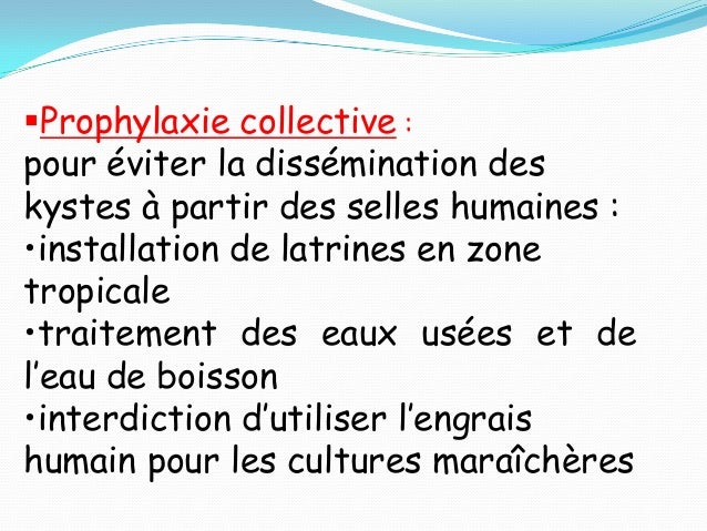 Se délivrer des parasites intertinaux