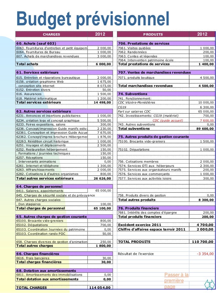 Exemple bilan previsionnel pour un comite d entreprise pdf  PDF EXEMPLE BILAN 