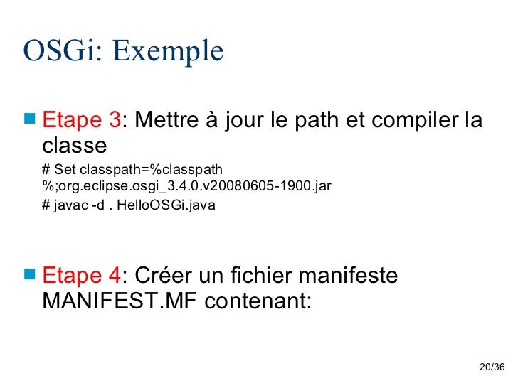 exemple de fichier manifest.mf