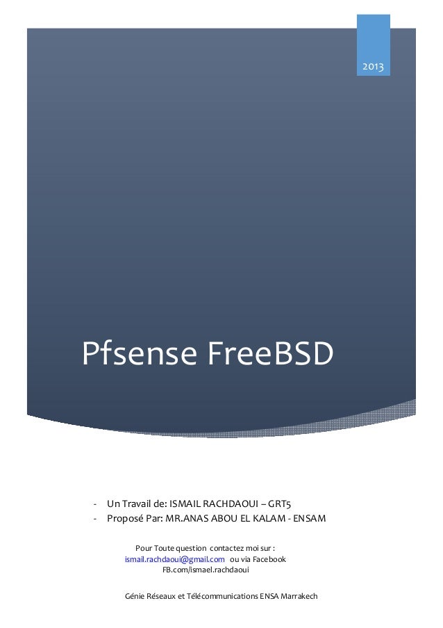 comment installer et configurer pfsense