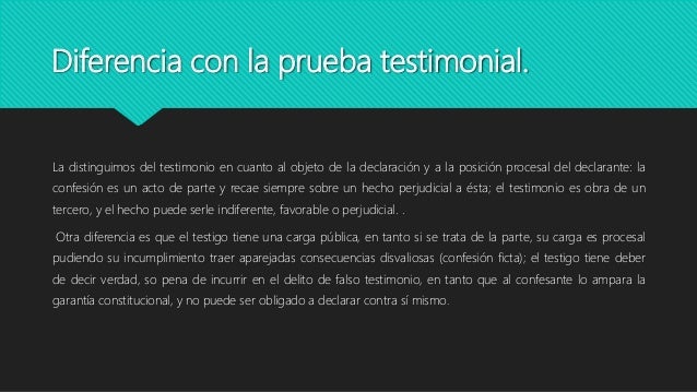 Prueba confesional