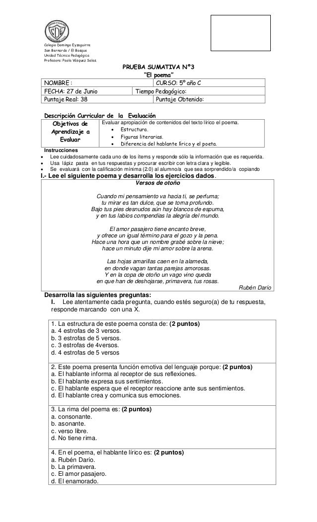 preguntas basicas para hacer una biografia prueba sumativa n 186 3 el poema 5to preguntas basicas para hacer una biografia prueba sumativa n 186 3 el poema 5to
