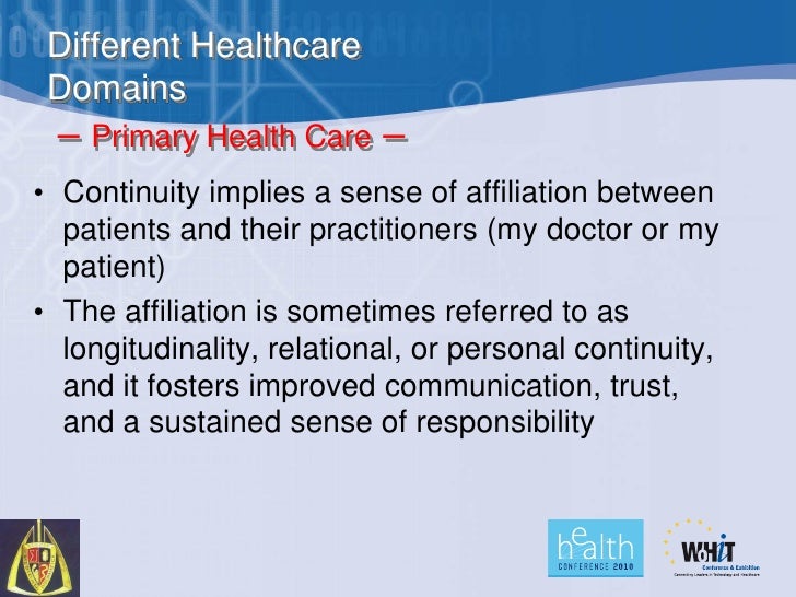 Information to Bridge the Gaps in Continuity of Care!