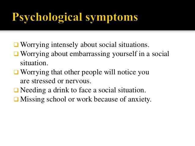 Social anxiety disorder case study example
