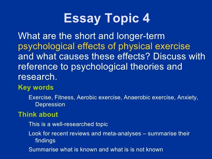 Essay on physical fitness