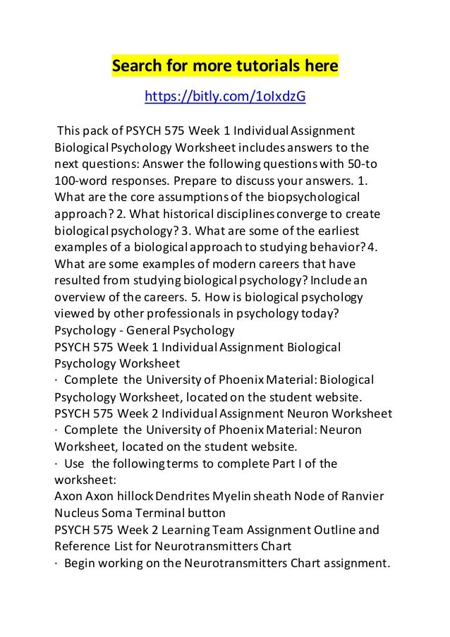 biological psychology worksheet university of phoenix biological psychology worksheet university of phoenix