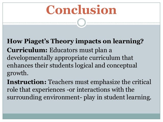 reaction paper on piagets learning theory essay Free essay on compare and contrast the theories of piaget and and contrast the theories of piaget and vygotsky learning theories this paper. reaction paper on piagets learning theory essay Free essay on compare and contrast the theories of piaget and and contrast the theories of piaget and vygotsky learning theories this paper.