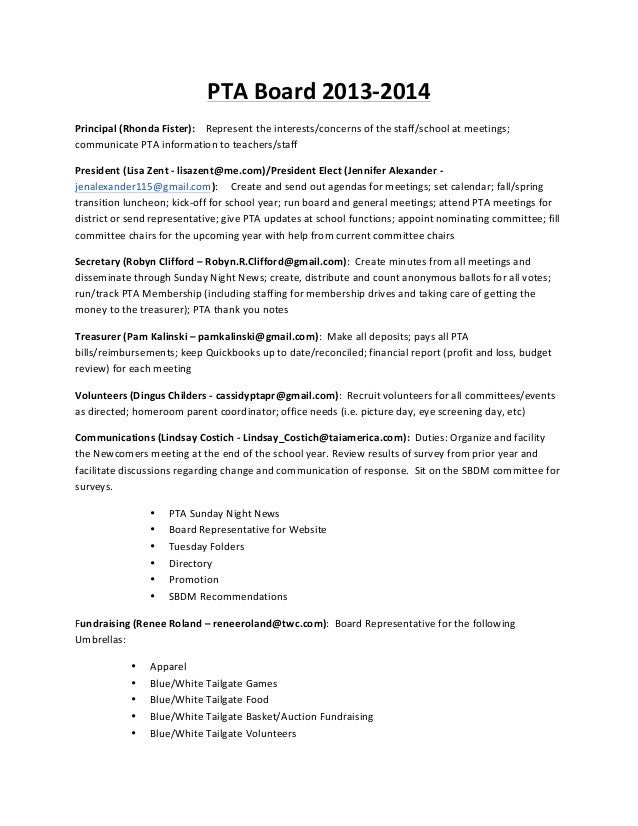 pta resume