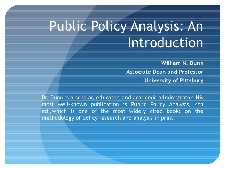 Public policy analysis case studies