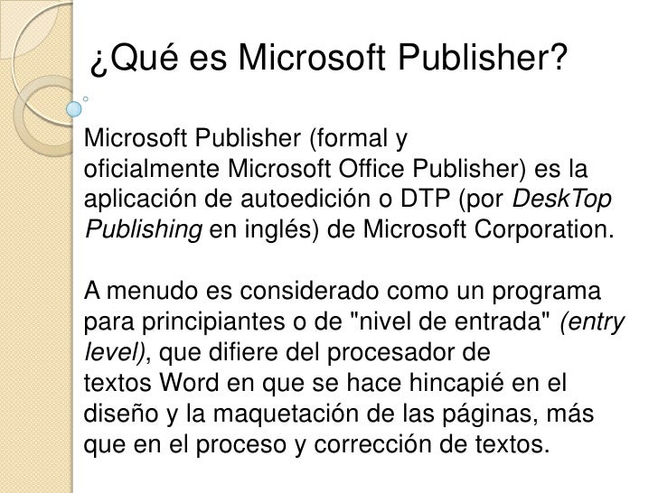 FUNCIONES DE MICROSOFT PUBLISHER funciones de microsoft publisher: