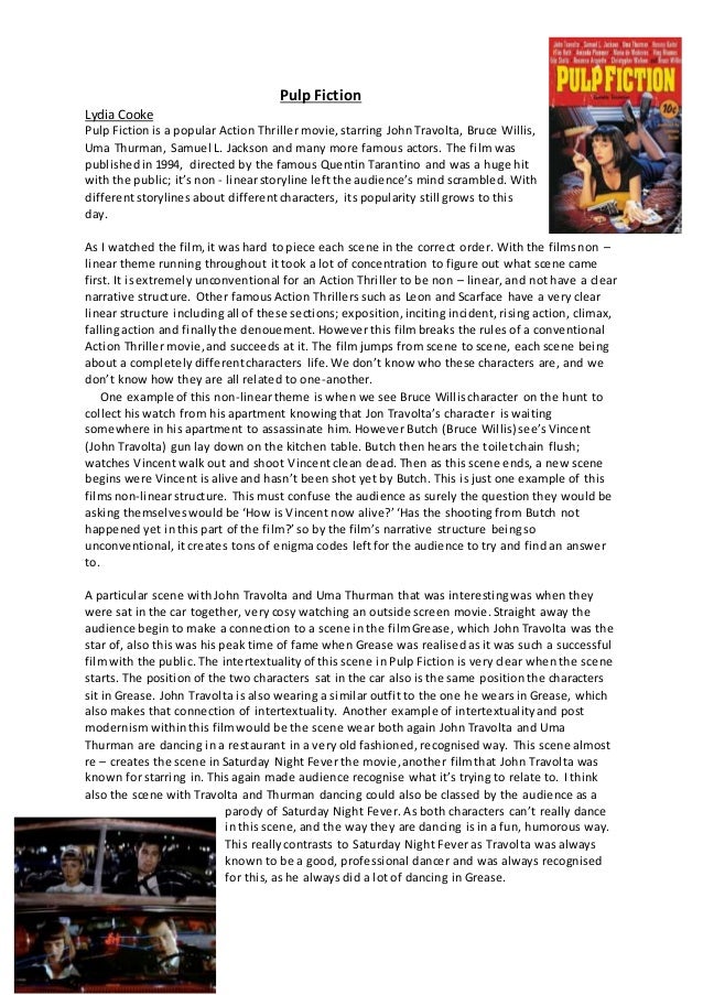 postmodernism in pulp fiction essay Essay on postmodernism hyperreal violence and postmodernism pulp fiction is an iconic early 1990s film directed by essay about postmodernism in pulp fiction. postmodernism in pulp fiction essay Essay on postmodernism hyperreal violence and postmodernism pulp fiction is an iconic early 1990s film directed by essay about postmodernism in pulp fiction.