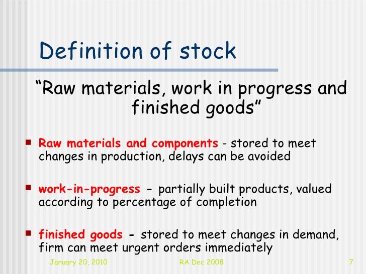 Purchasing And Stock