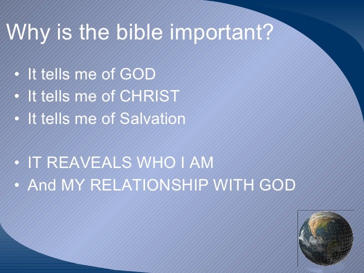 Purpose Reliability Of The Bible