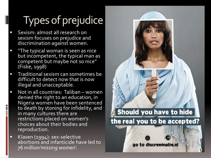 Prejudice vs discrimination essay