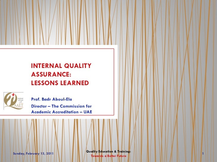 internal quality assurance Assessment: you will be assessed for this knowledge unit through a written question bank and a detailed professional discussion with your assessor. internal quality assurance Assessment: you will be assessed for this knowledge unit through a written question bank and a detailed professional discussion with your assessor.