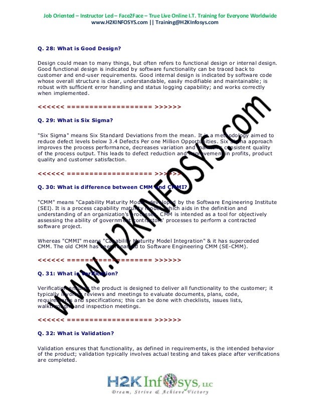 qa testing interview questions and answers