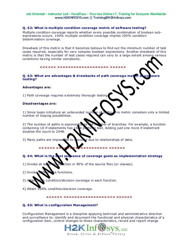 qa testing interview questions and answers