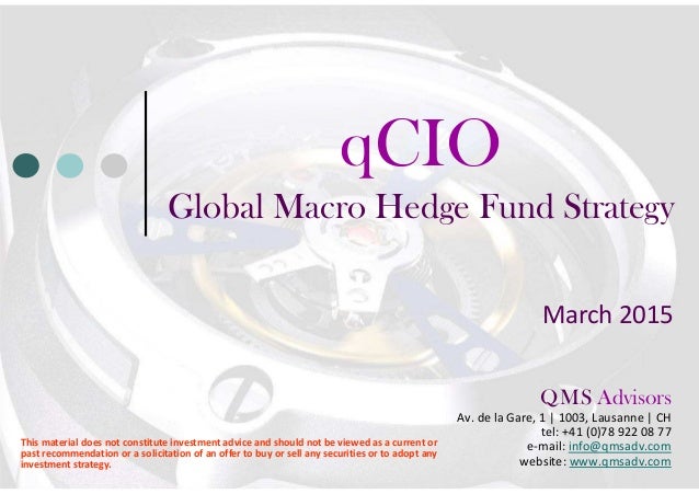 Macro hedge-fund trading strategies
