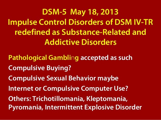 Dsm iv tr gambling