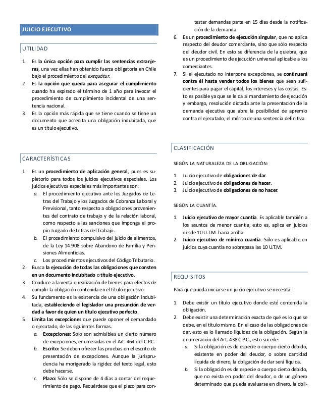 JUICIO EJECUTIVO juicio ejecutivo: