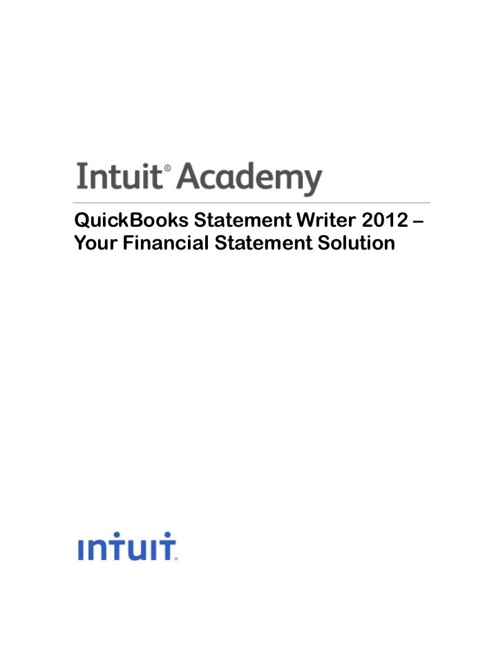 quickbooks financial report writer quickbooks financial report writer