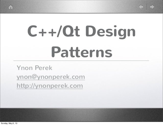 Design Pattern Qt | qt design patterns Design Pattern Qt | qt design patterns