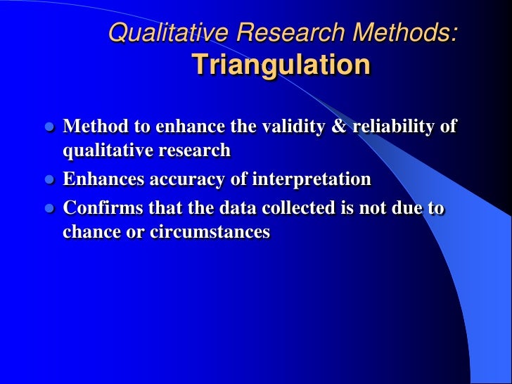 Qualitative case study triangulation