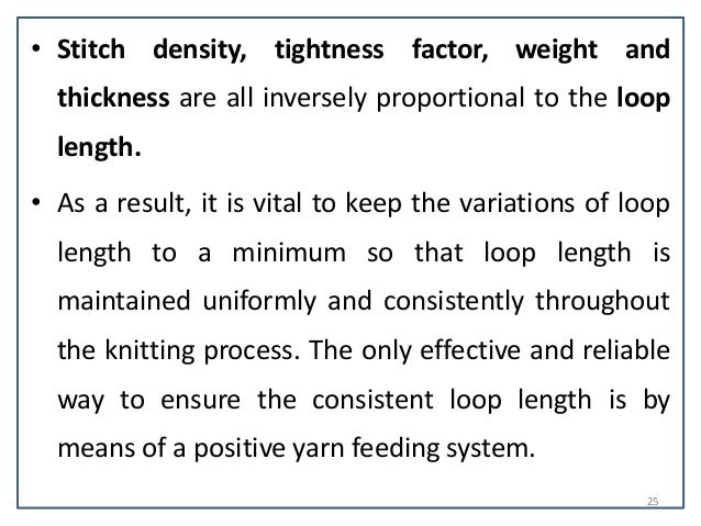 Quality control in the knitting process