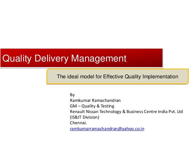 Thesis on quality service delivery