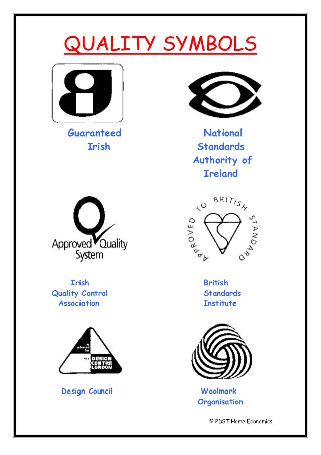 Quality symbols