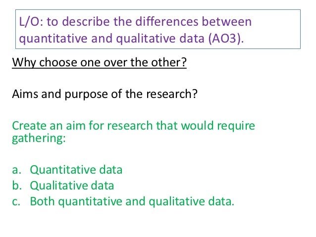Questionnaires quantitative research