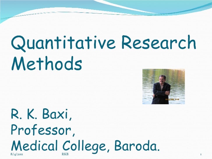 research methods quantitative research methods quantitative