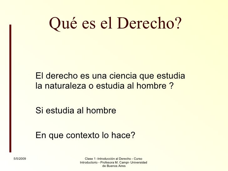 Que Es El Derecho