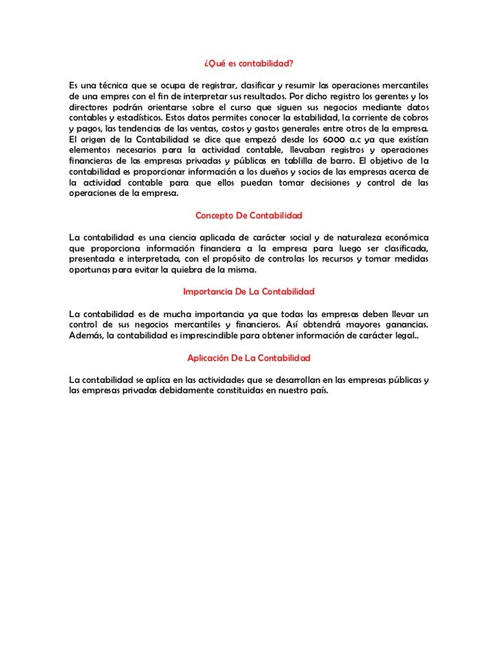 Qué es contabilidad Qué es contabilidad