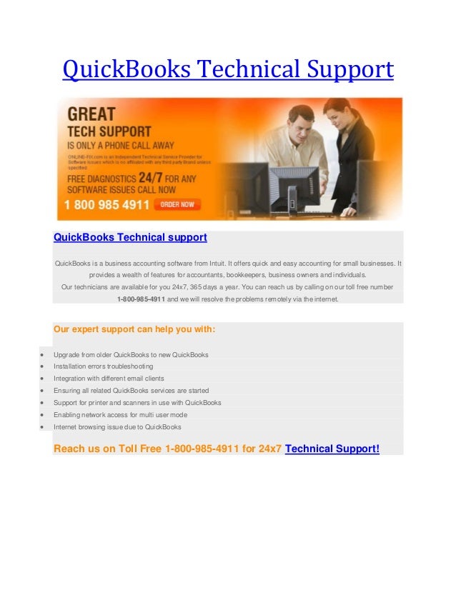 call quickbooks technical support