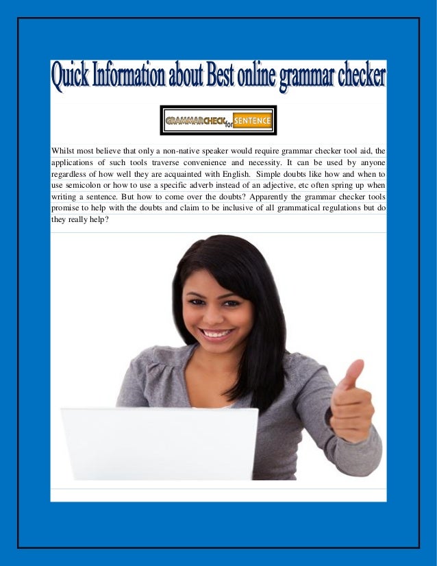 Thesis grammar checker