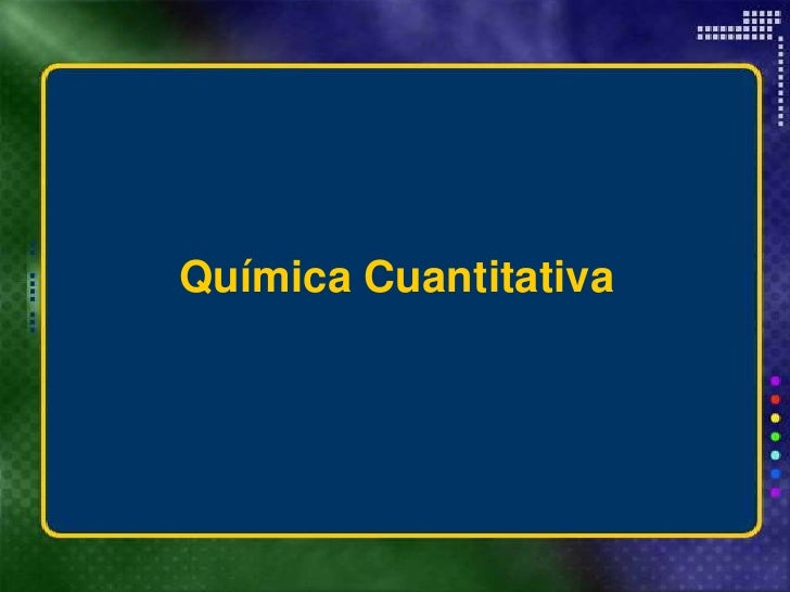 Química cuantitativa