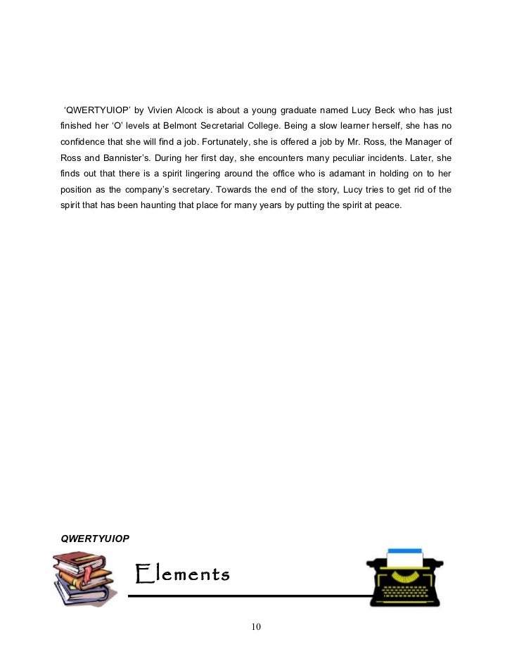 qwertyuiop secretary and belmont secretarial college essay Qwertyuiop by vivian alcock she hoped to secure a job as a secretary the kindly principal of belmont secretarial college mrs beck. qwertyuiop secretary and belmont secretarial college essay Qwertyuiop by vivian alcock she hoped to secure a job as a secretary the kindly principal of belmont secretarial college mrs beck.