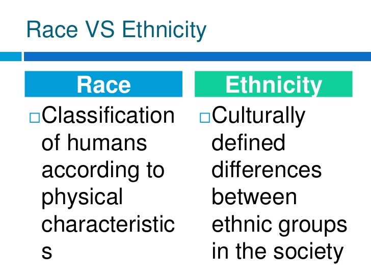 Difference Between Race And Ethnic 51