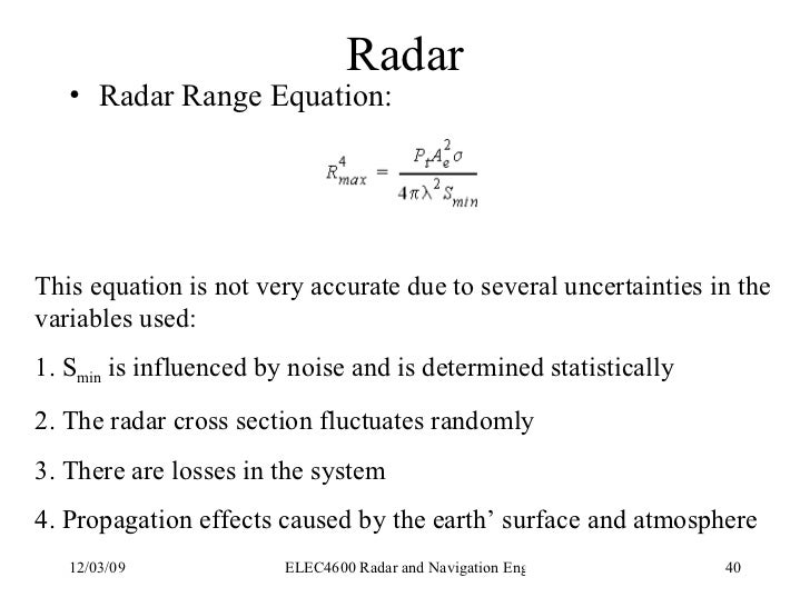 Components of a Pulse Radar System