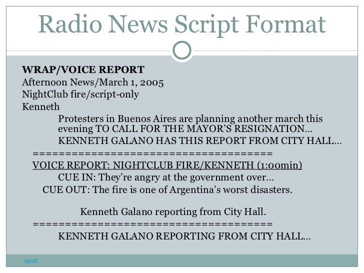 script writing format for tv news bulletin naivoesyes 6915487 vdyu tv news script format