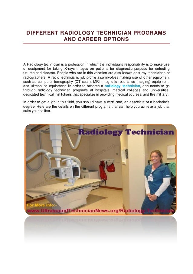 Dmc Radiology Tech Program