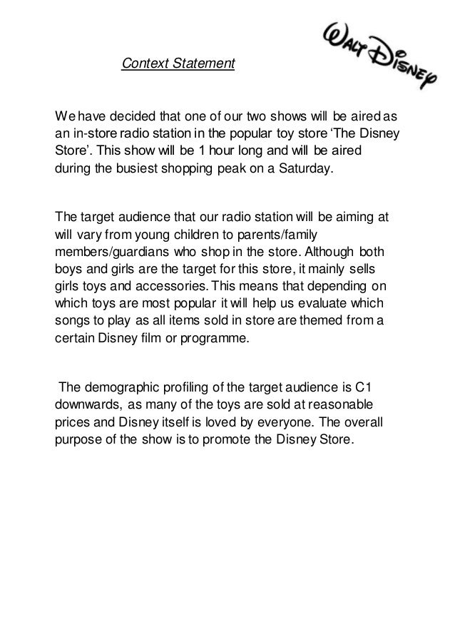 What is a context statement in an essay image